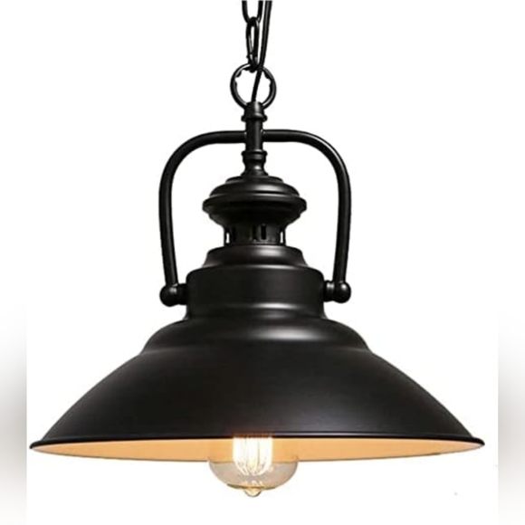 Farmhouse Bronze Pendant Light, HWH Industrial Hanging Light Fixture Adjustable - Picture 14 of 16